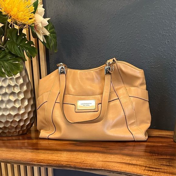 Liz Claiborne Handbags - Tan handbag, excellent condition.